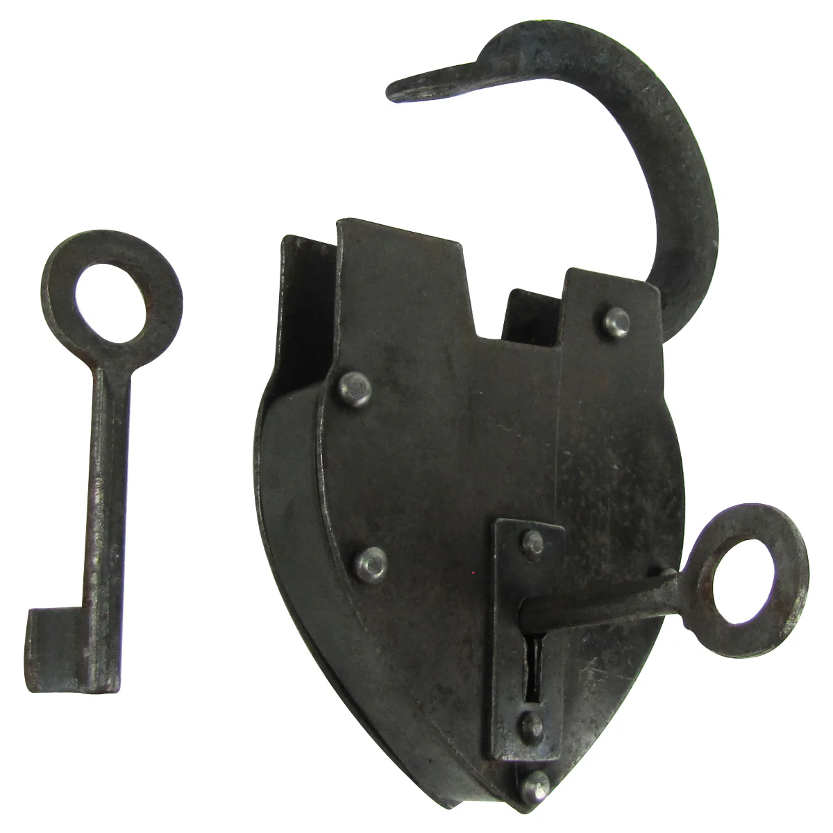 Unique Large Metal Heart Shaped Lock - Image 2