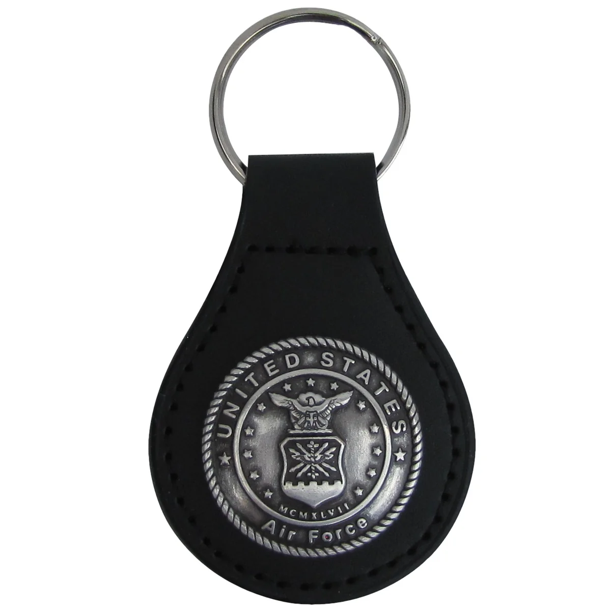 US Air Force Seal Leather Car Keyfob Truck Key Ring Chain Fob Keyring USAF Gift