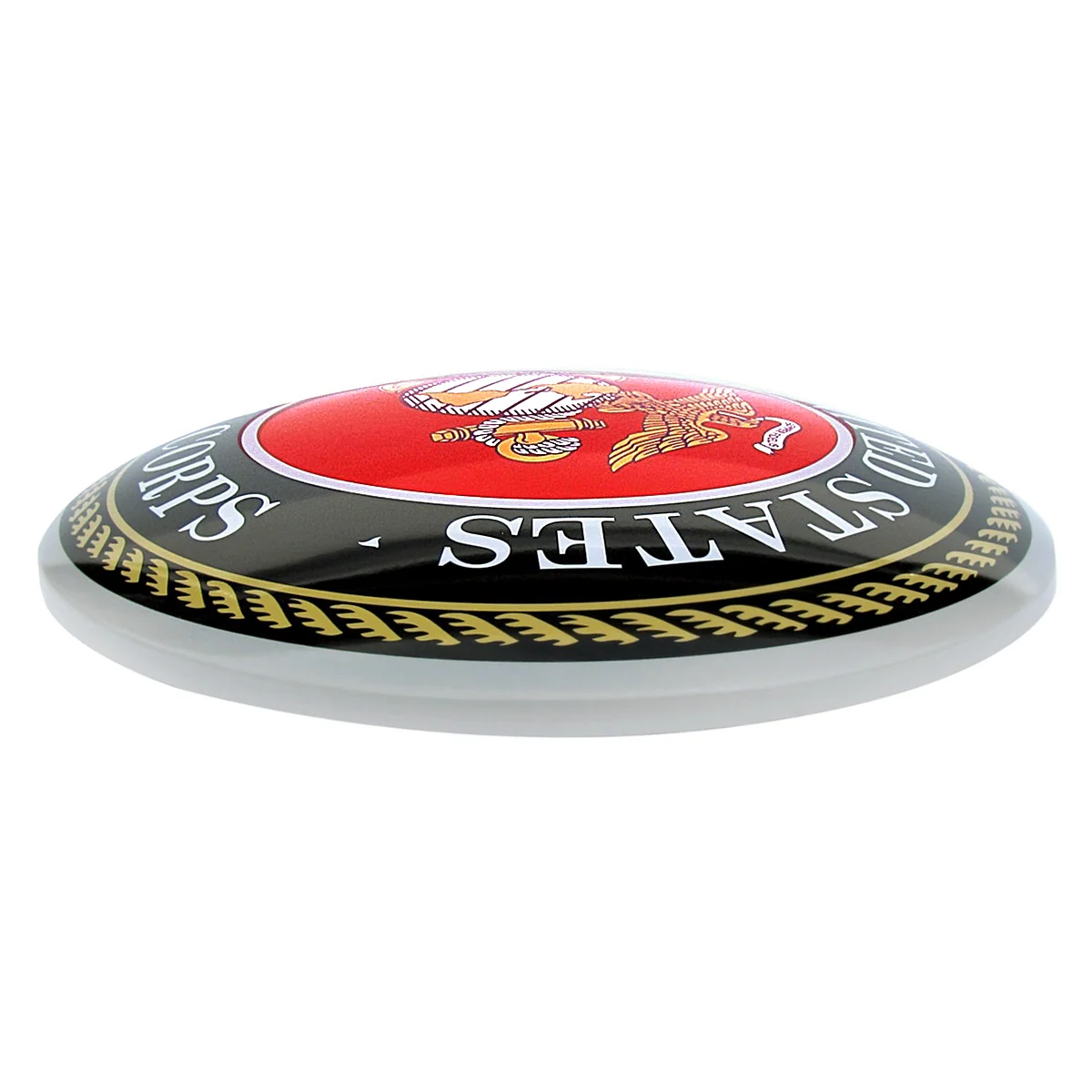 US Marine Corps Tin Metal Round Dome Button Sign USMC Emblem Home Bar Wall Decor - Image 2