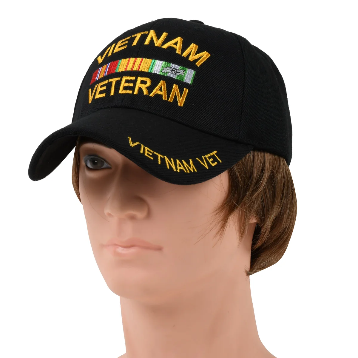 US Military Vietnam War Veteran Ribbon Baseball Cap Embroidered Military Vet Hat - Image 4