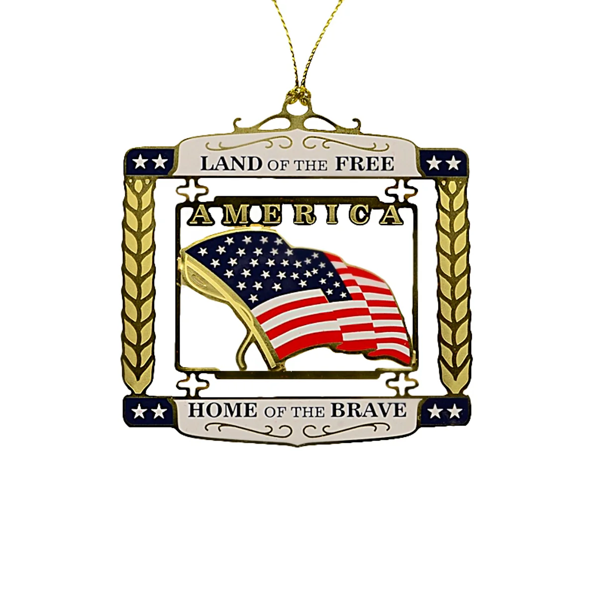USA National Anthem Christmas Tree Ornament - Image 2