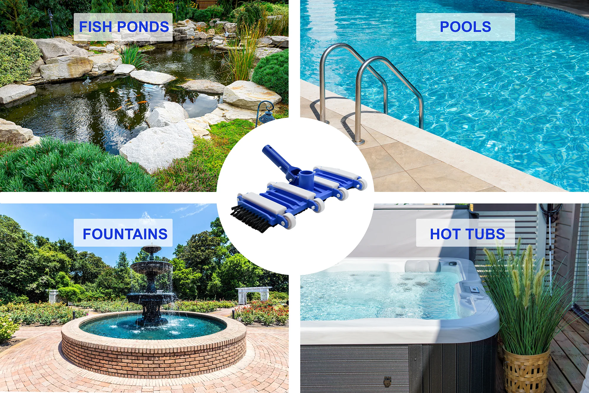Pool Vacuum Head Side Brush Inground Above Ground Swimming Supplies Vac Cleaner - Image 6