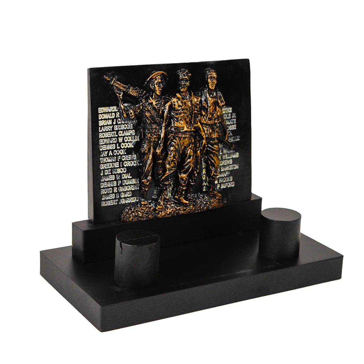 Vietnam War Veterans Memorial Plaque and Survival Knife - Image 3