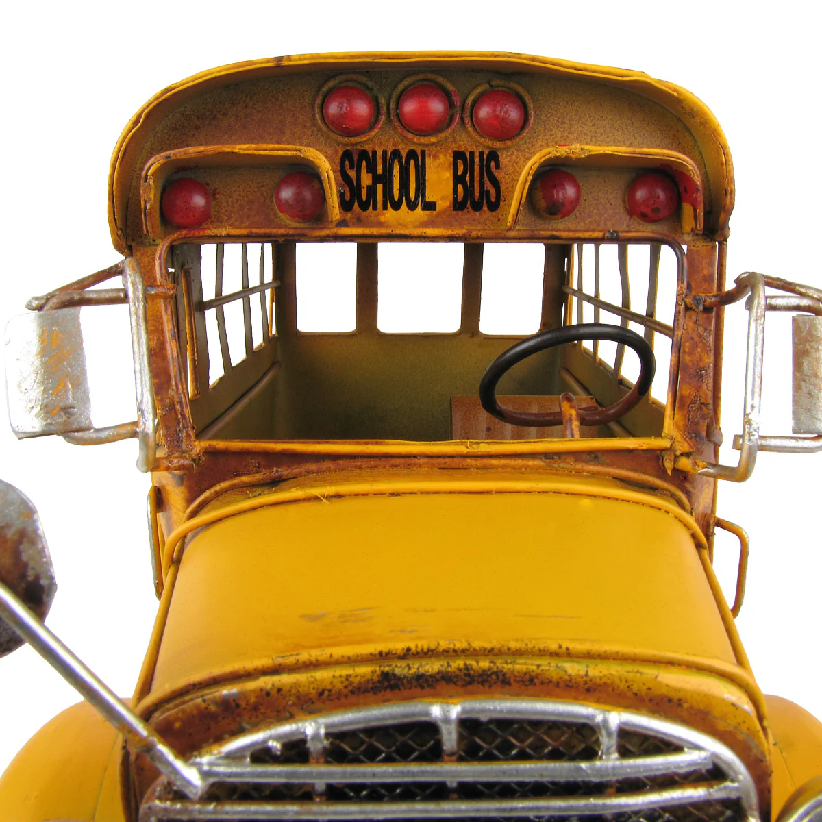 Vintage Model of Short Yellow School Bus - Image 3