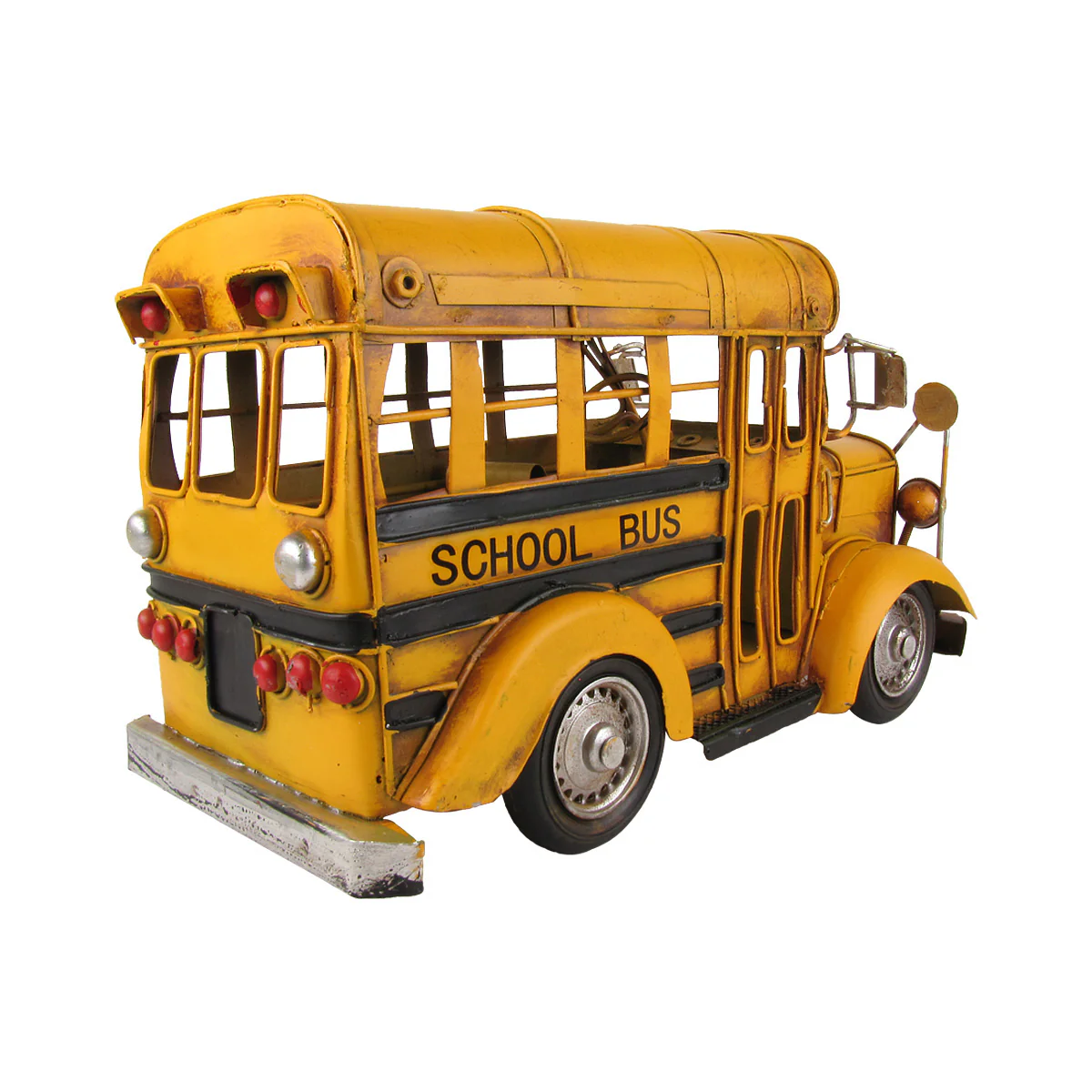 Vintage Model of Short Yellow School Bus - Image 4