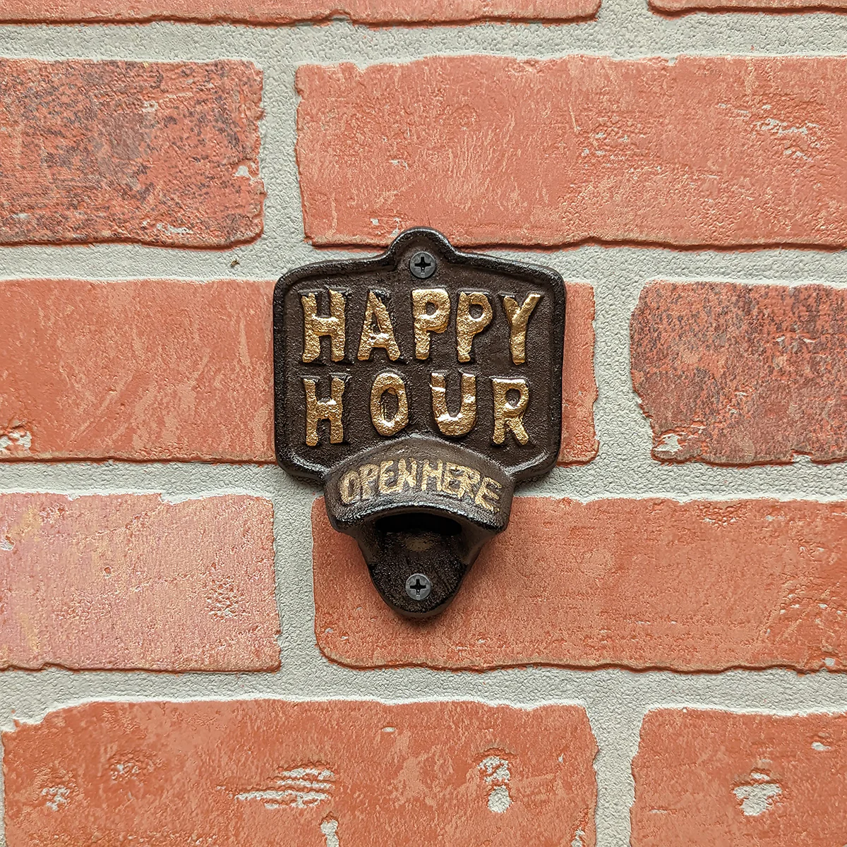 Wall Mount Happy Hour Bottle Opener Beer Pop Top Pub Accessories Home Bar Decor - Image 3