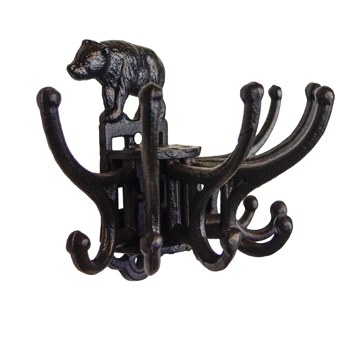 Wall Mount Key Hooks Bear Hat Hook Metal Coat Hanger Rack Living Room Home Decor - Image 2