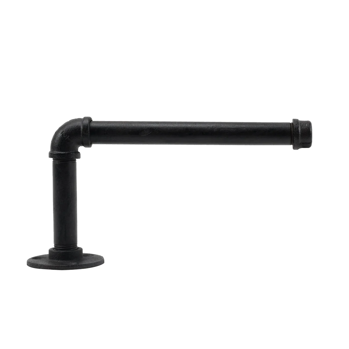 Wall Mount Metal Pipe Toilet Tissue Paper Holder Industrial Decor Rustic TP Rack - Image 3