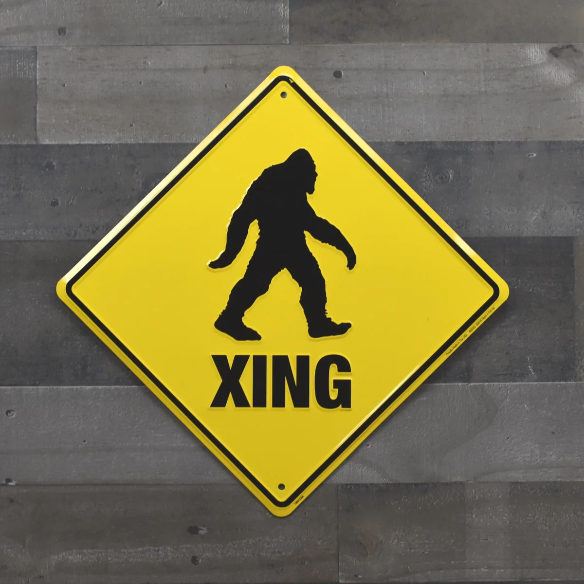 Warning Bigfoot Crossing XING Tin Sign Sasquatch Man Cave Rustic Home Bar Decor - Image 5
