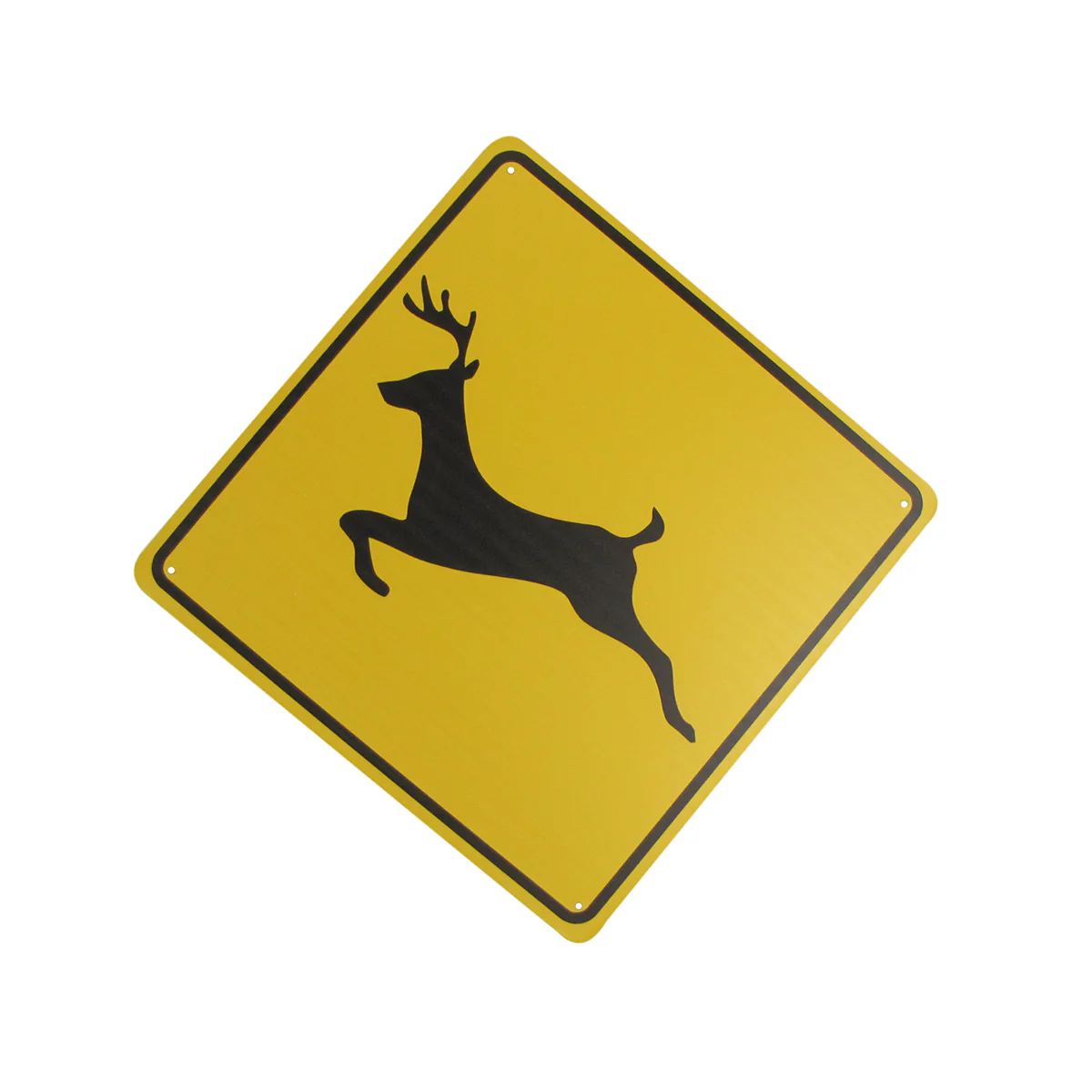 Warning Deer Crossing XING Road Street Caution Sign Rustic Man Cave Wall Decor