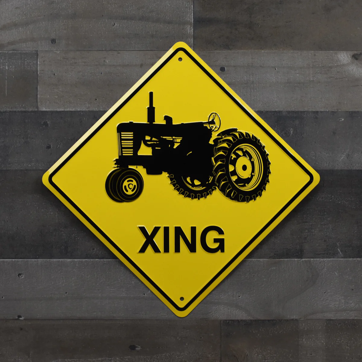 Warning Farm Tractor Crossing XING Road Street Caution Sign Rustic Wall Decor - Image 4