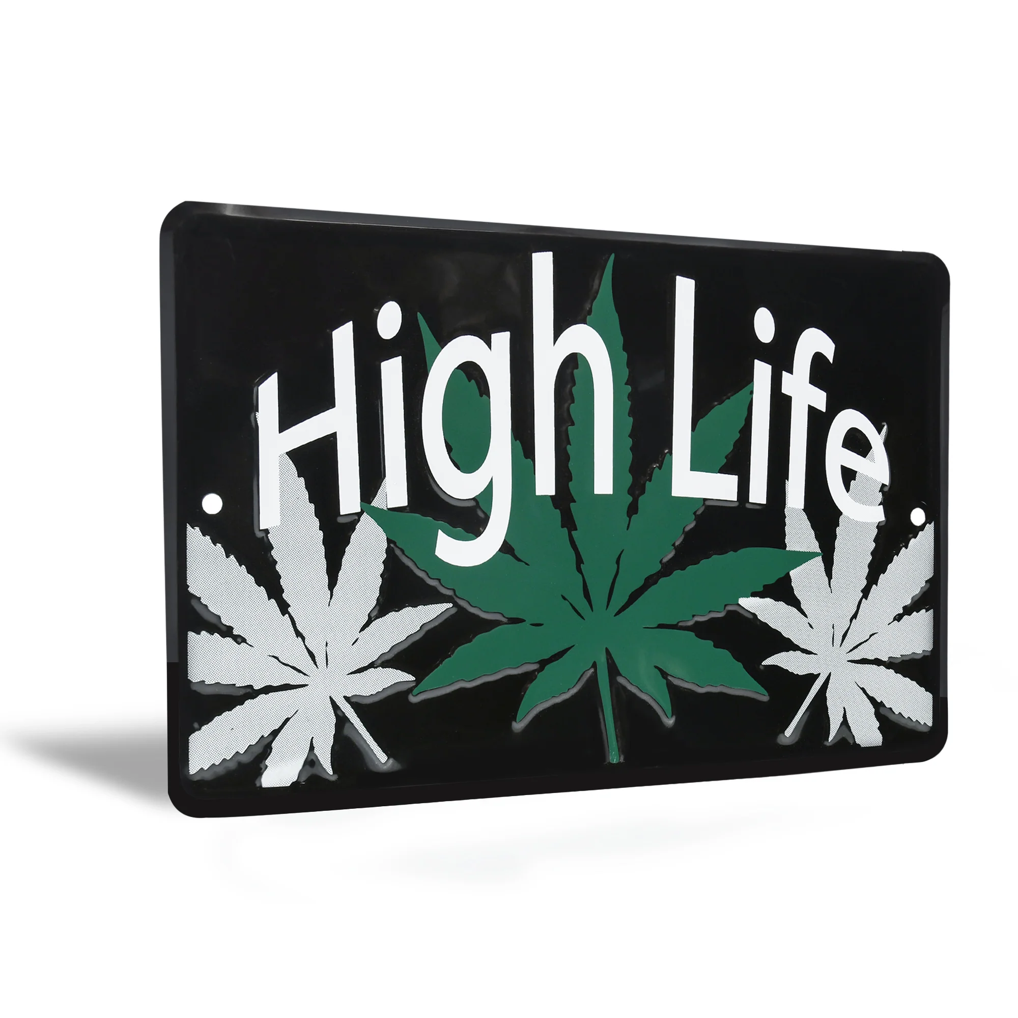 Metal Wall Decor High Life Funny Sign Man Cave, Garage, Bedroom, Dorm Room Decor