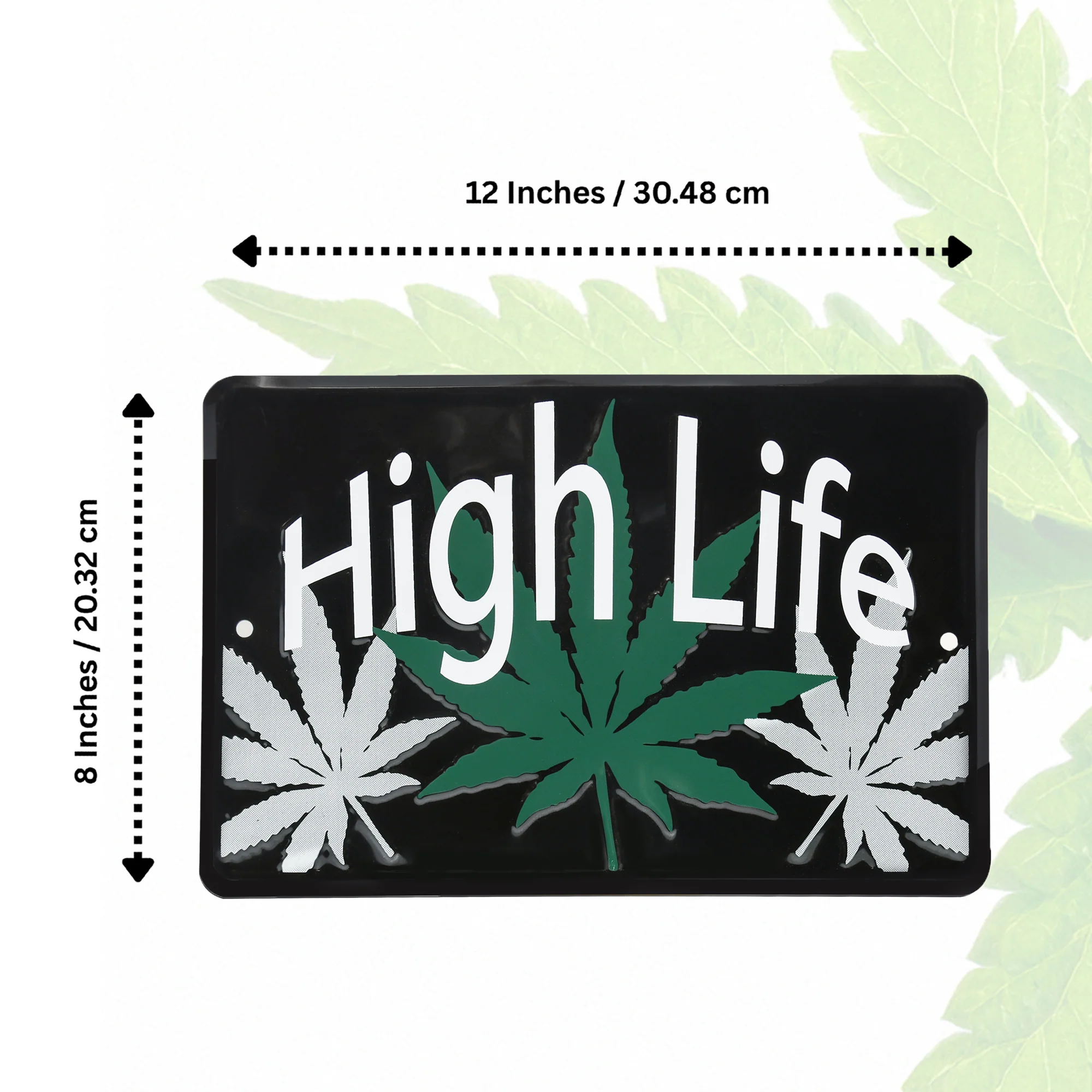 Metal Wall Decor High Life Funny Sign Man Cave, Garage, Bedroom, Dorm Room Decor - Image 5