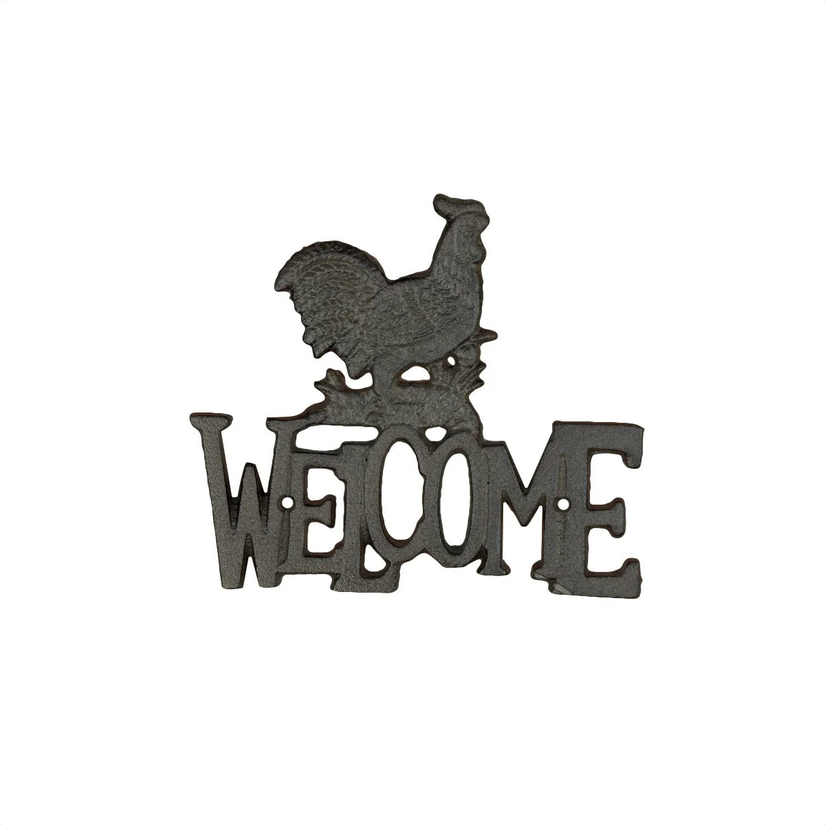 Welcome Rooster Sign Farmhouse Chicken Wall Art Front Door Porch Hen Home Decor