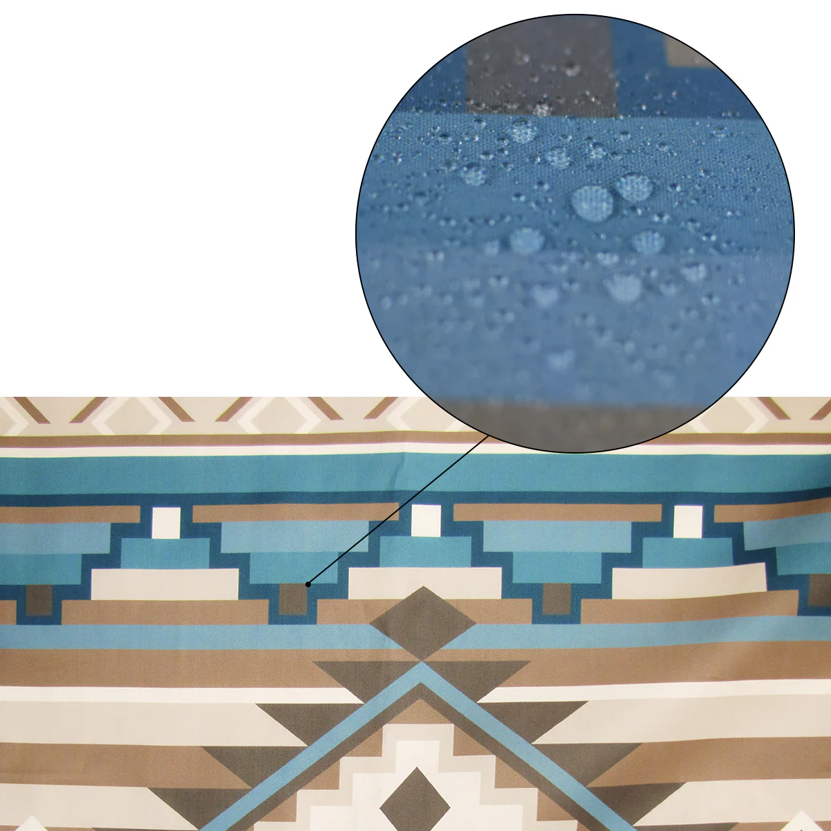 Western Fabric Shower Curtain Aztec Desert Bath Accessories Bathroom Home Decor - Image 5