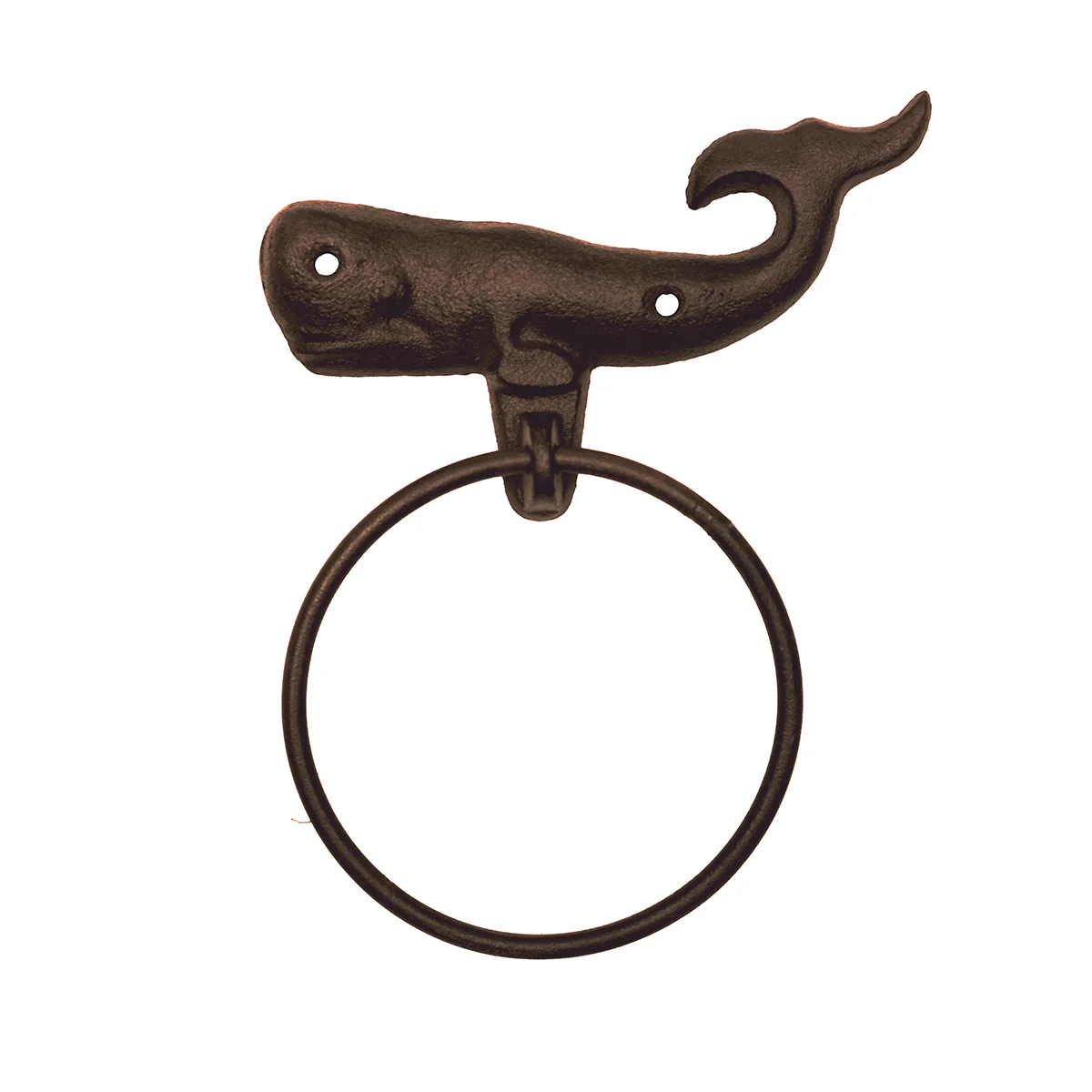 Whale Ring Kitchen Hand Towel Holder Bathroom Rack Coastal Beach Bath Home Decor