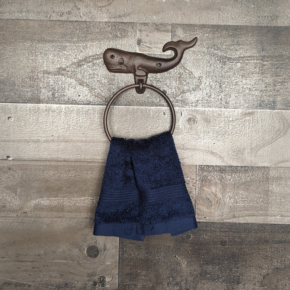Whale Ring Kitchen Hand Towel Holder Bathroom Rack Coastal Beach Bath Home Decor - Image 4