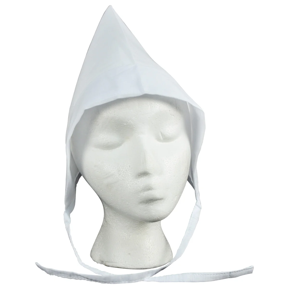 White Amish Coif Costume Theatre Prop Hat - Image 2