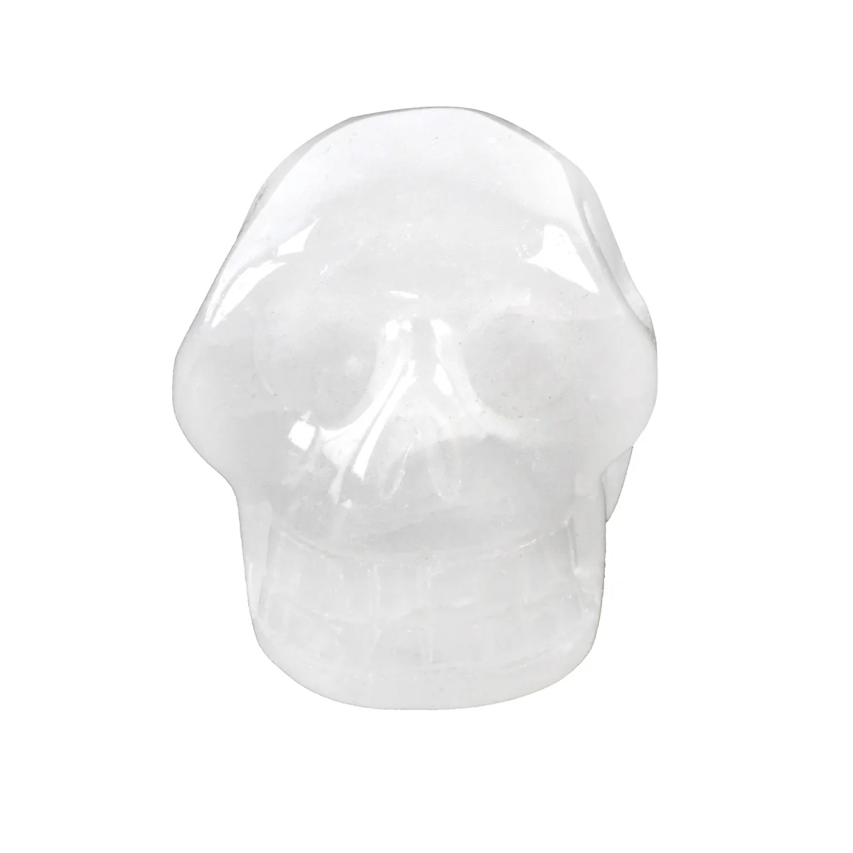 White Crystal Skull Reiki Tumble Stone Quartz Metaphysical Chakra Healing Rock