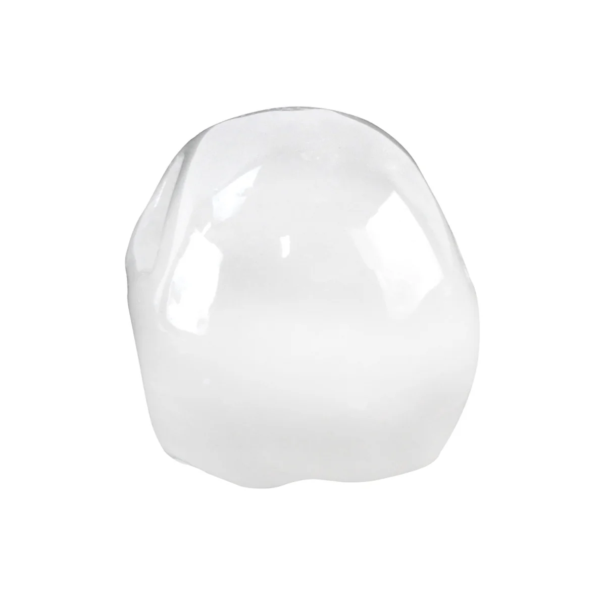 White Crystal Skull Reiki Tumble Stone Quartz Metaphysical Chakra Healing Rock - Image 2