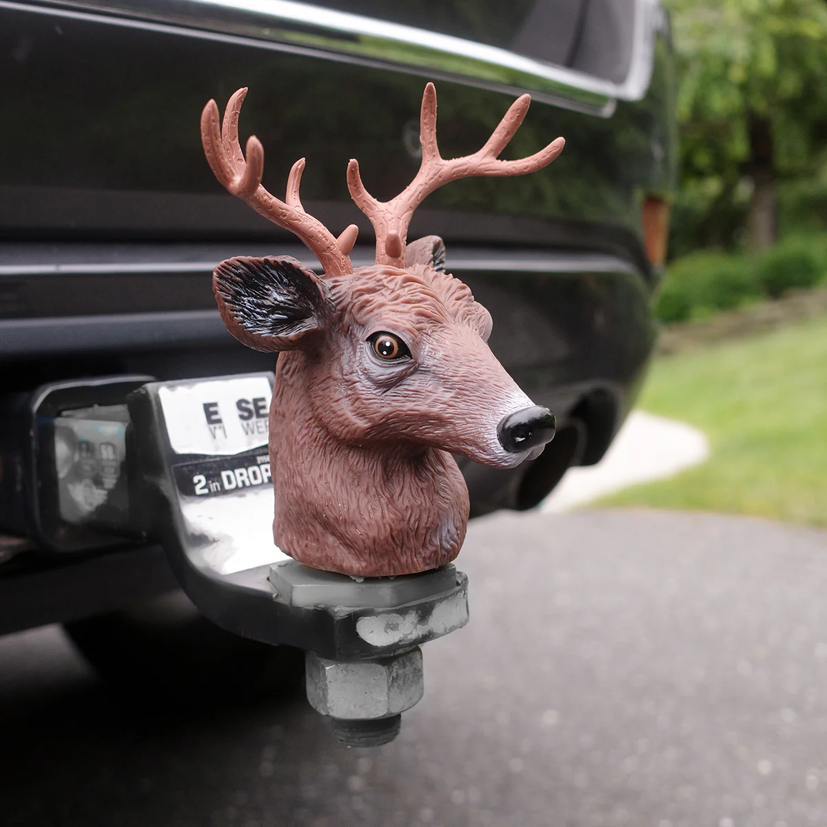 Whitetail Deer Buck Trailer Hitch Ball Cover - Image 3