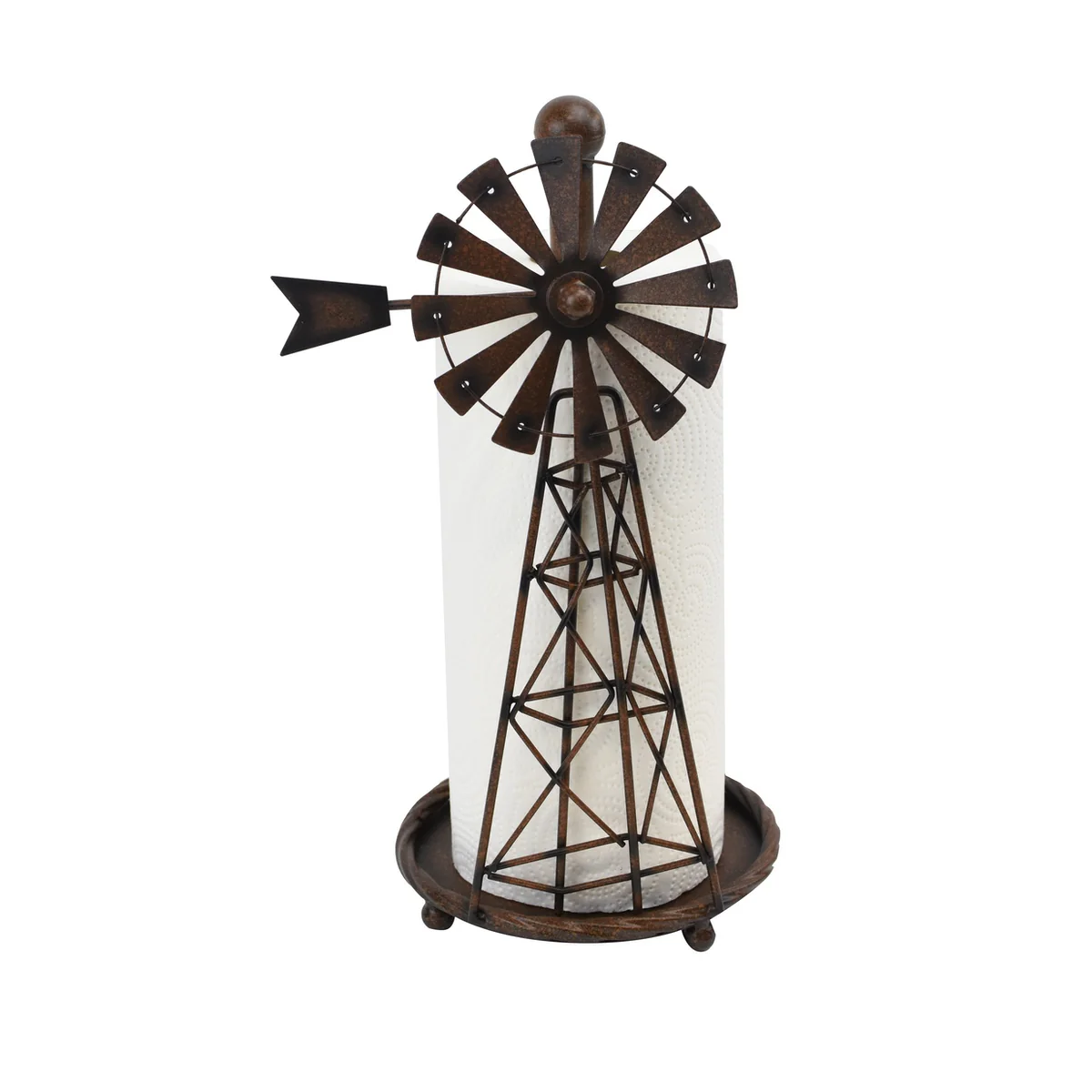 Windmill Paper Towel Roll Holder Kitchen Storage Essentials Farmhouse Home Decor