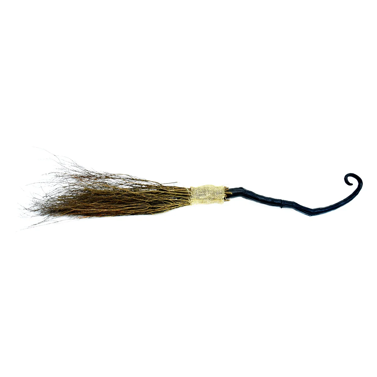 Witch Wizard Broom Stick Straw Broomstick Halloween Costume Accessory Scary Prop - Image 2
