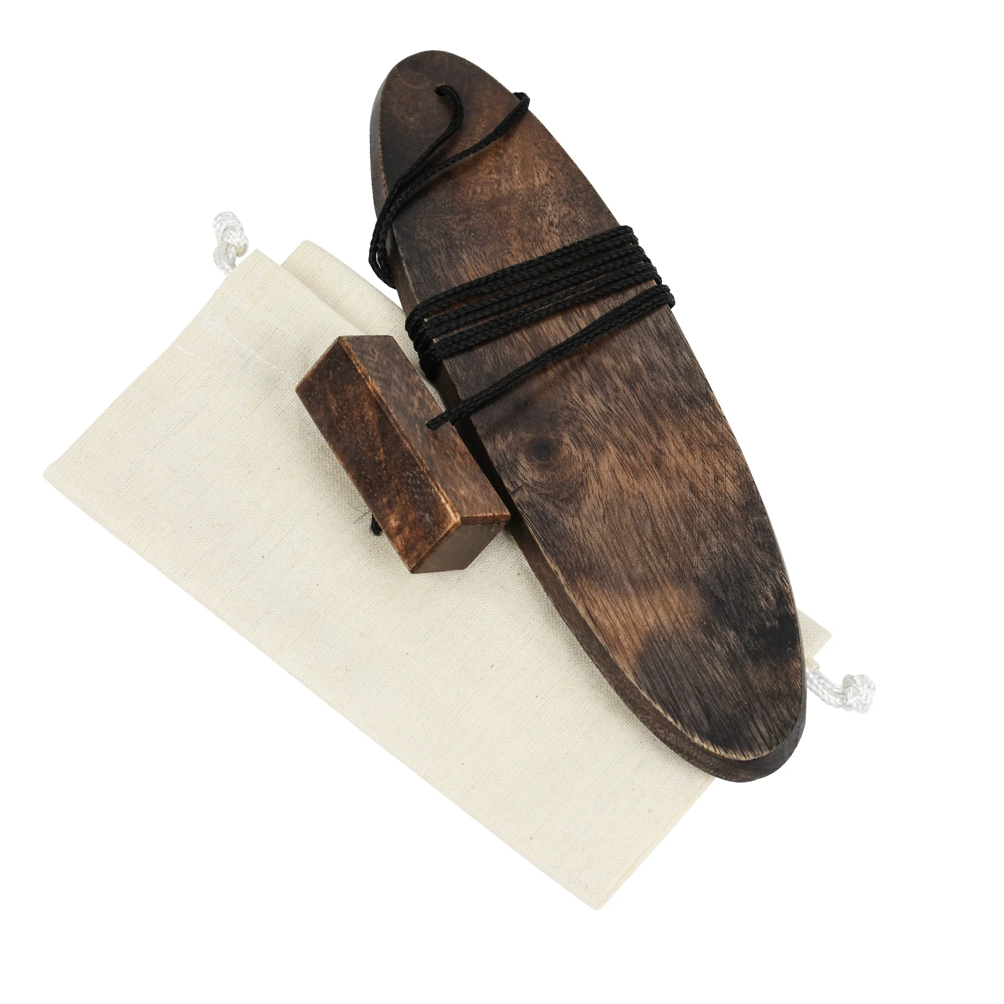Wooden Bullroarer Musical Instrument Aerophone Cultural Sound Tool Teacher Gifts