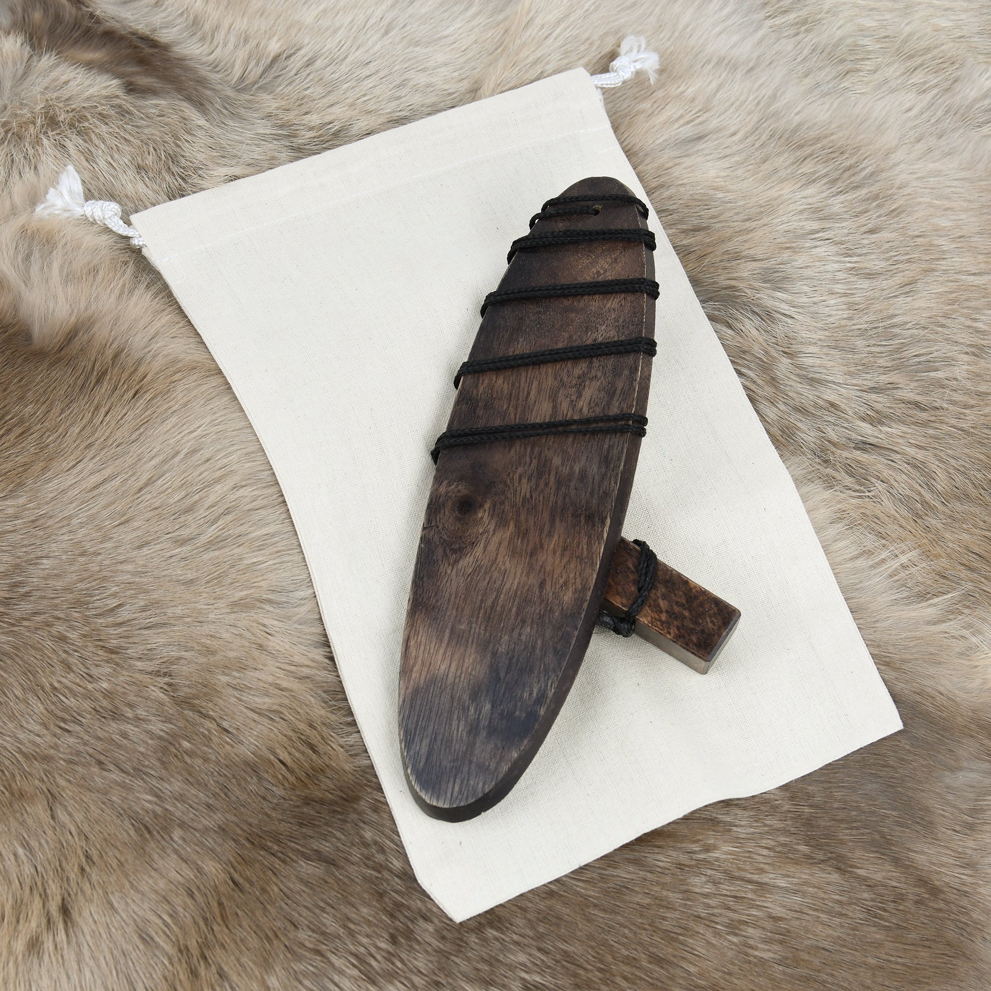 Wooden Bullroarer Musical Instrument Aerophone Cultural Sound Tool Teacher Gifts - Image 3