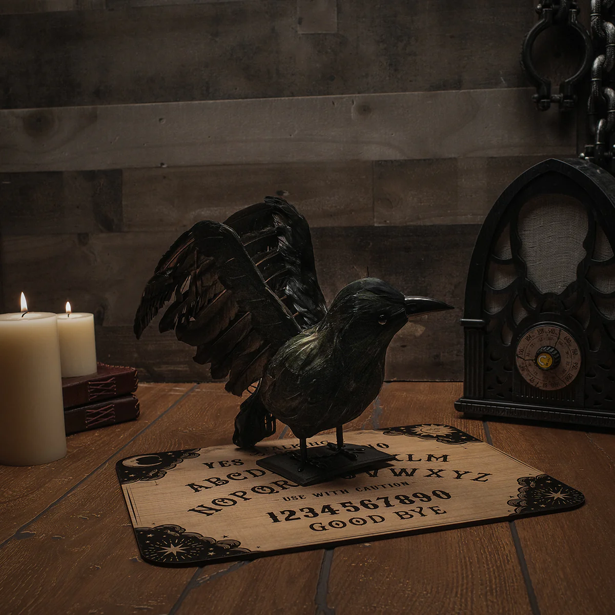 XL Black Bird Lifesize Hunting Crow Decoy Raven Halloween Accessory Movie Prop - Image 4