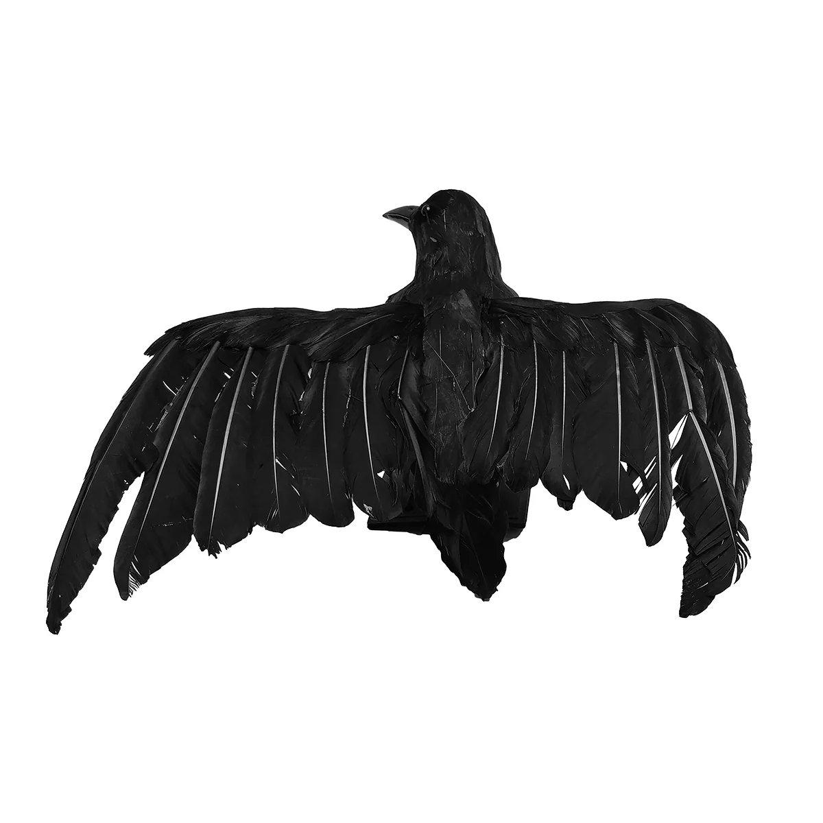 XL Black Bird Lifesize Hunting Crow Decoy Raven Halloween Accessory Movie Prop - Image 6