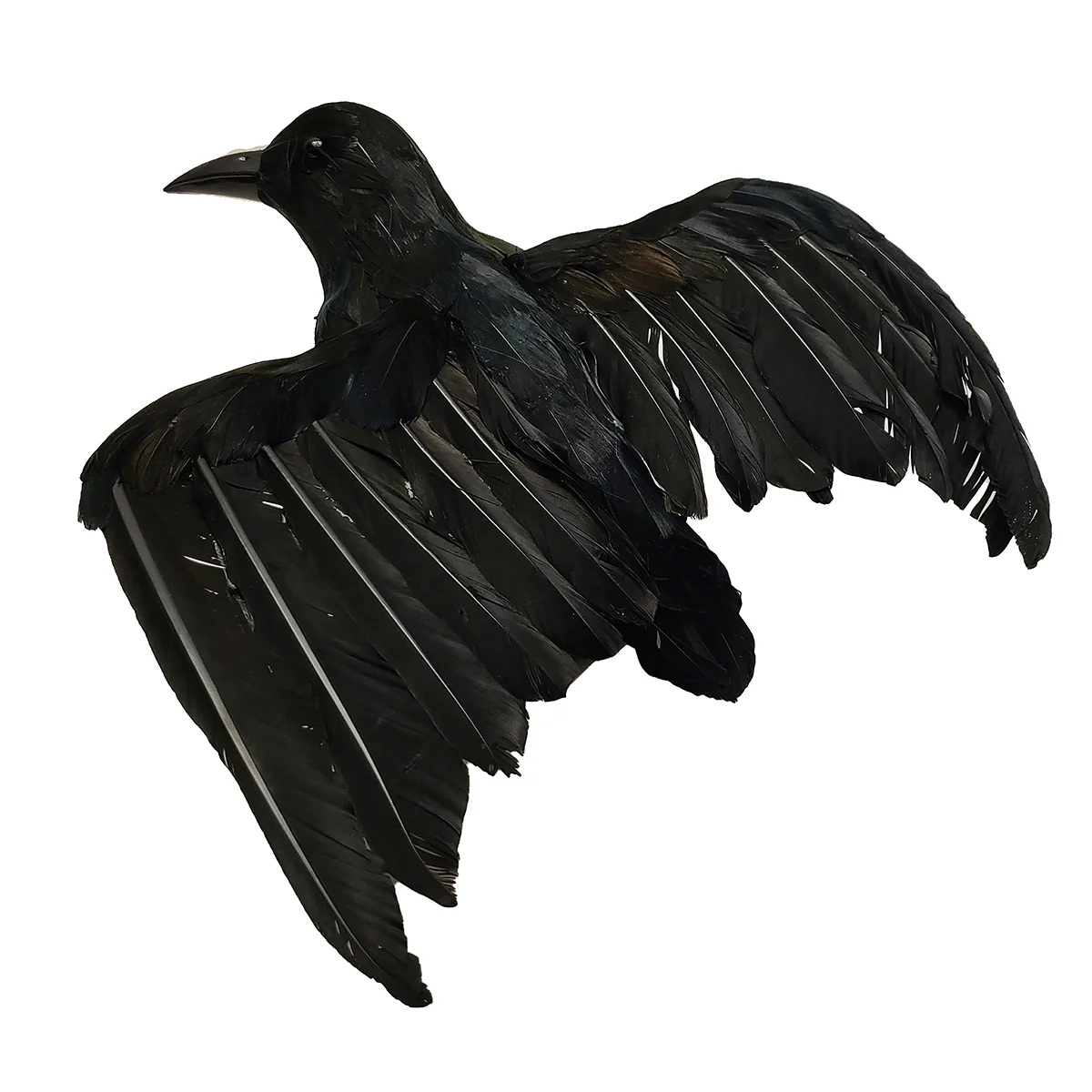 XL Black Bird Lifesize Hunting Crow Decoy Raven Halloween Accessory Movie Prop - Image 7
