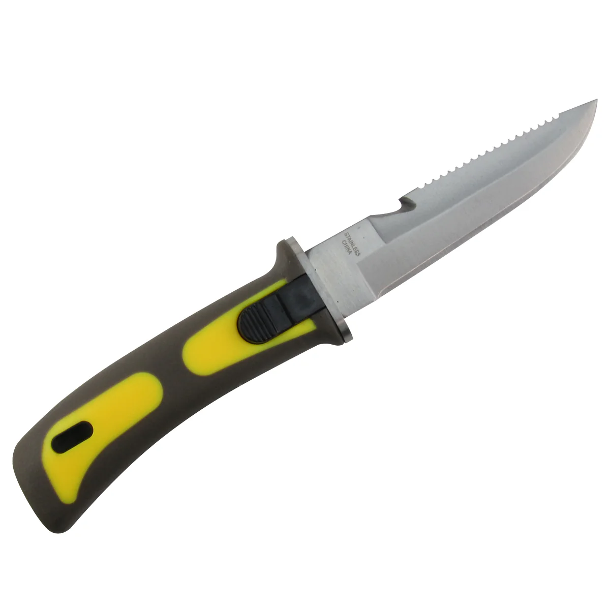 Yellow Scuba Diving Knife Snorkeling Equipment 9" Dive Knives w/Line Cutter Diving Gear - Image 5