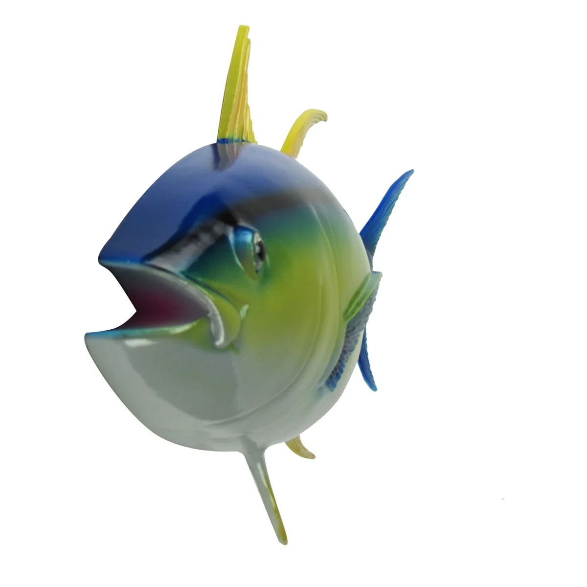 Yellowfin Tuna Saltwater Trophy Fish Taxidermy Hand Paint Lifelike Wall Plaque - Image 2